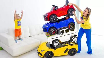  ولاد و نیکیتا~ولاد ونیکی~ولاد و چالش ماشین بازی ~کودک ولادو نیکی~ولاد نیکی جدید