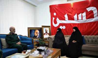  اعطای درجه سپهبدی به شهید غلامعلی رشید + عکس