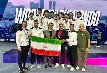  نایب قهرمانی مردان تکواندوی ایران در جهان