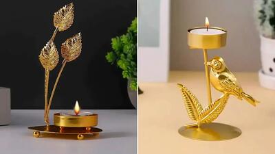  جدیدترین مدل‌ های جا شمعی؛ 15 عکس برای تزئین مدرن خانه