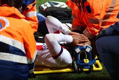  مصدومیت دزیره دوئه مقابل لوریان؛ ستاره فرانسوی با گریه زمین را ترک کرد! / عکس