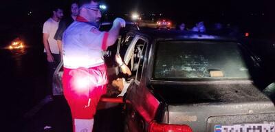  برخورد دو خودروی پراید ۱۰ مصدوم برجای گذاشت