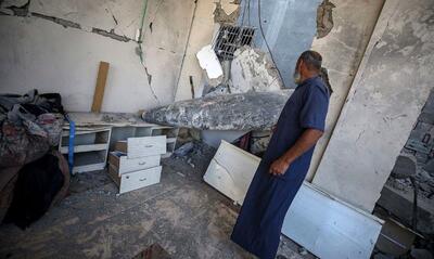  تصویری از بمب عمل‌نکرده اسرائیلی در غزه