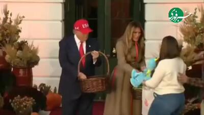  پوشش متفاوت ترامپ در جشن هالووین + فیلم