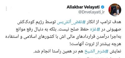  عکس/ پیام معنادار مشاور رهبری درباره ترامپ | اقتصاد24