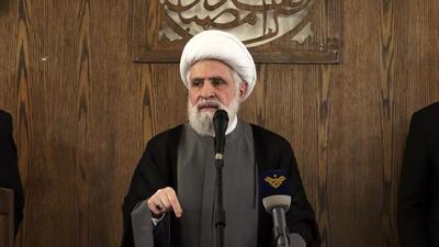 شیخ نعیم قاسم: آمریکا ادعا می‌کند دنبال حل مشکل لبنان است، اما شریک تجاوز و اشغالگری اسرائیل است