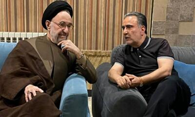  خاتمی به دیدار تاجزاده رفت |  انصاف نیوز