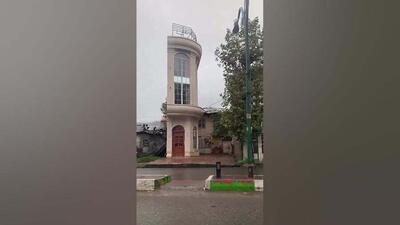  ببینید / ساختمان عجیب و غریب ۱۲ متری در ماسال