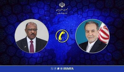  تماس تلفنی وزرای خارجه ایران و سودان/ عراقچی حملات اخیر و کشتار غیرنظامیان در شهر فاشر را محکوم کرد