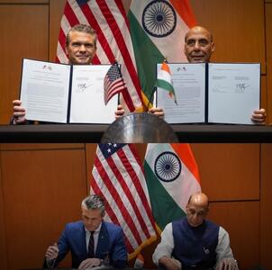  آمریکا و هند پیمان دفاعی ۱۰ ساله امضا کردند