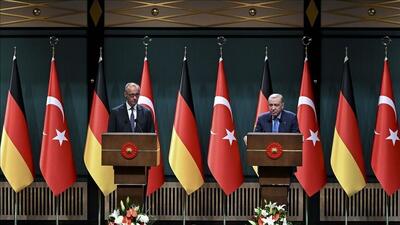  انتقاد تند اردوغان از صدر اعظم آلمان: آیا نسل‌کشی اسرائیل در غزه را نمی‌بینید؟