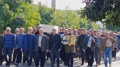  مادر شهید حسن یازرلو به فرزند شهیدش پیوست