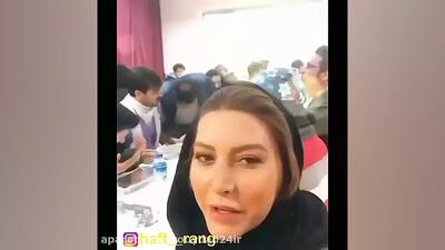  فریبا نادری در پشت صحنه سریال ستایش