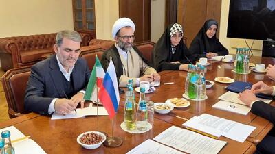  رئیس هیئت پارلمانی ایران: ایران و روسیه در برابر سیاست‌های غرب «برادرانه» ایستاده‌اند/ میزان تعاملات تجاری ایران و روسیه هنوز با ظرفیت‌های دو کشور فاصله دارد و می‌توان آن را چند برابر کرد