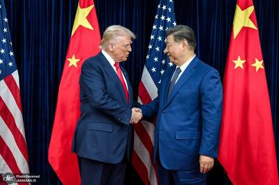  اولین تصاویر رسمی از دیدار ترامپ و رهبر چین