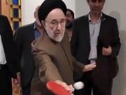  سید محمد خاتمی پینگ-پنگ بازی کرد+ فیلم