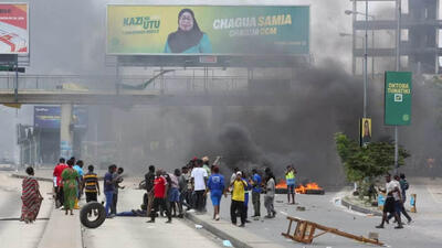  درگیری در یک کشور آفریقایی دیگر همزمان با کشتار در سودان/ تداوم اعتراضات به انتخابات ریاست جمهوری در تانزانیا