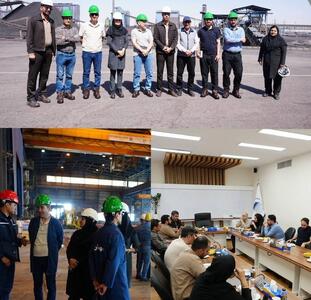  بازدید کمیته HSE S چادرملو از واحدهای تولیدی مجتمع صنعتی 