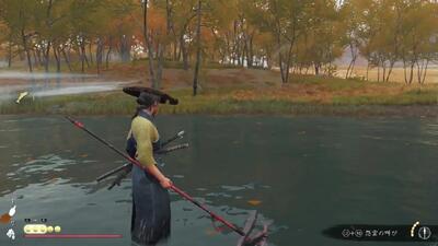  ماهیگیری با نیزه در بازی گوست اف یوتی + فیلم