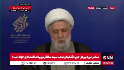  شیخ نعیم قاسم: ارکان مقاومت، دولت و ملت در لبنان متحد و علیه اسرائیل است