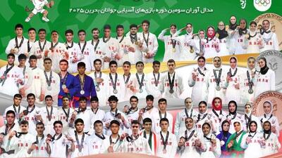  کاروان ایران با 22 طلا در بازی‌های آسیایی جوانان چهارم شد