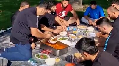  دورهمی آزادکاران تیم ملی کشتی با آبگوشت خوشمزه
