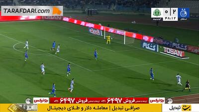  گل رحمان جعفری به استقلال از روی نقطه پنالتی (استقلال 2-1 آلومینیوم)