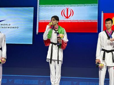  ابوالفضل زندی: مدال طلای قهرمانی جهان را به همه مردم شریف کشورم تقدیم می کنم