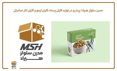  مدرن سلولز هیراد؛ پیشرو در تولید کارتن پسته، کارتن لیمو و کارتن انار صادراتی