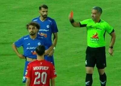  خطای خطرناک و  لطیفی و اخراج مقابل فولاد