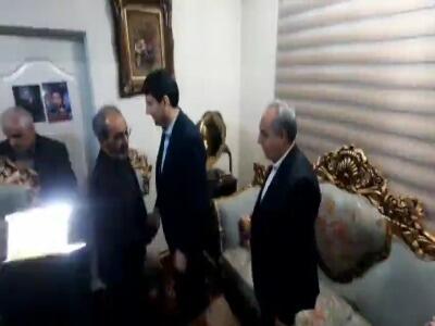  وزیر ارتباطات با خانواده شهید جنگ ۱۲ روزه دیدار کرد