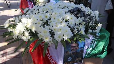  پیکر جانباز سرافراز سرتیپ دوم خلبان محمد طیبی در اراک تشییع شد