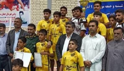 جاسک قهرمان کشتی آزاد استان هرمزگان شد