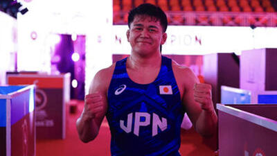  آرش ایرانی از ژاپن بهترین کشتی‌گیر جهان شد!