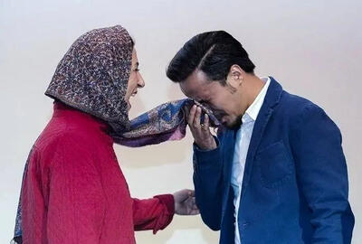  پیغام احساسی حسین سلیمانی برای تولد فاطمه معتمدآریا