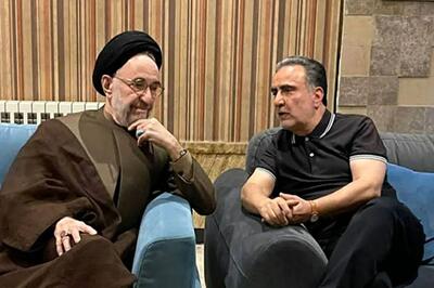  دیدار سید محمدخاتمی با مصطفی تاجزاده