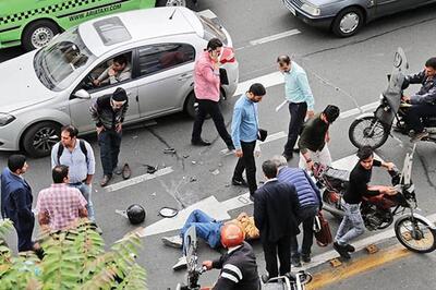  تصادف وحشتناک موتورسیکلت با کودک در کاشان