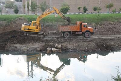  نفس تازه رودخانه‌های تکاب پس از لایروبی سه کیلومتری