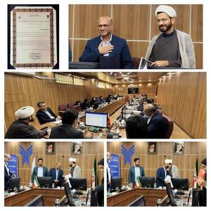  اعطای حکم مشاور رسانه ای دفتر نهاد نمایندگی مقام معظم رهبری به دکتر طالب رجب پور