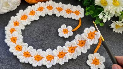 آموزش بافت گردنبندهای بافتنی با ۱ کوک ساده