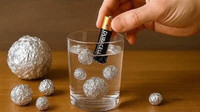  دیگه باطری نو نخرید / روش احیا باطری های تمام شده فقط با فویل