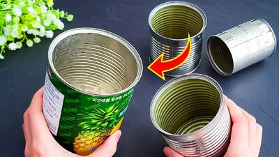  بازیافت قوطی حلبی / قوطی های خالی را دور نیندازید
