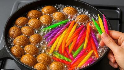  گردو و شمع در خانه دارید ؟ / ببینید شمع و گردورا به چه چیزی تبدیل میکنم