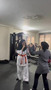  تمرینات نانچیکو مونا فرجاد در پشت صحنه فیلم آقای زالو