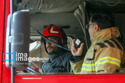  ریزش بخشی از سازه یک ساختمان مسکونی در منطقه سپیدار اهواز