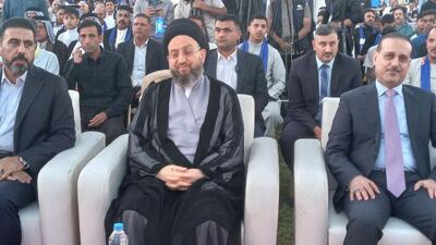  حکیم: عراق از مسیری دشوار و پر تنش عبور کرده است/ تلاش برای حفظ دستاوردهای کشور + فیلم