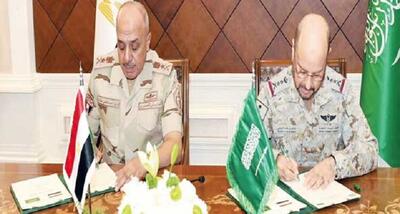  عربستان و مصر قرارداد همکاری نظامی امضا کردند