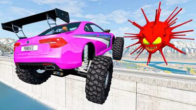  کارتون ماشین بازی جدید:: ماشین صورتی:: انیمیشن ماشین بازی