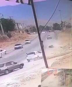  تصادف شدید پژو با اسب در شهر کازرون استان فارس / حاوی تصاویر ناراحت‌کننده