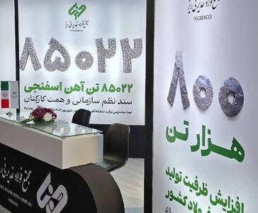  حضور شرکت فولاد غدیر نی‌ریز در نمایشگاه بین‌المللی فولاد کیش ۱۴۰۴